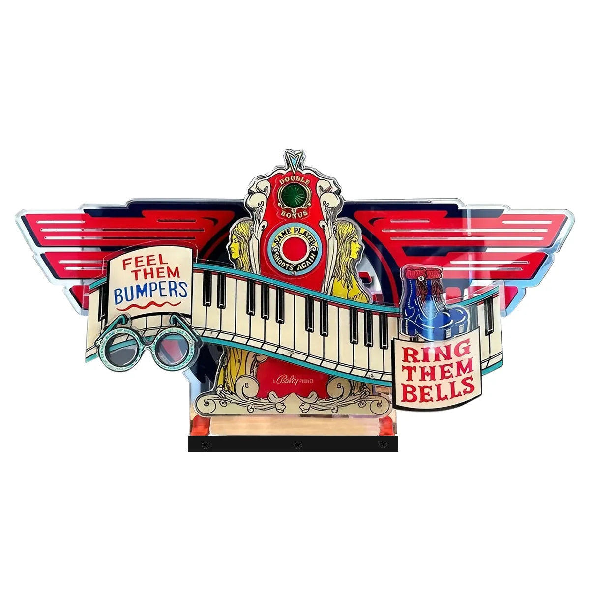 Captain Fantastic Topper 3D Acryl-LED-Topper, für Bally Flipperautomaten, Flipper-Topper