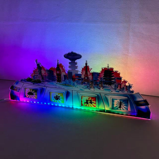 Décoration LED acrylique Godzilla Pinball, pour flipper, décoration de flipper