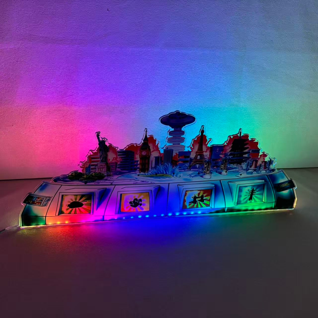 Décoration LED acrylique Godzilla Pinball, pour flipper, décoration de flipper