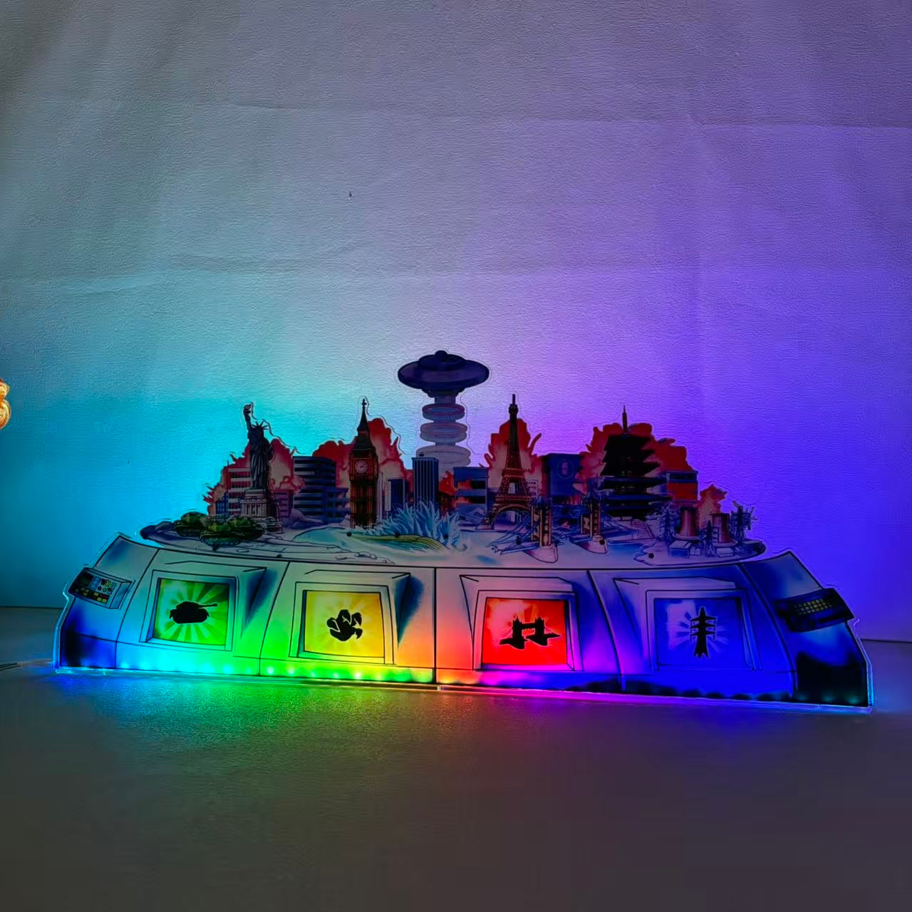 Décoration LED acrylique Godzilla Pinball, pour flipper, décoration de flipper