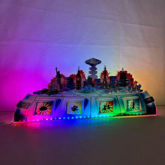 Décoration LED acrylique Godzilla Pinball, pour flipper, décoration de flipper