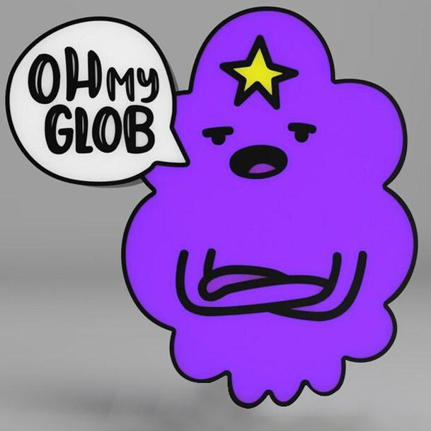 Lumpy Space PrincessAdventure Times Lumpy Space Princess LED Lightbox Lamp - Oh my Glob Design