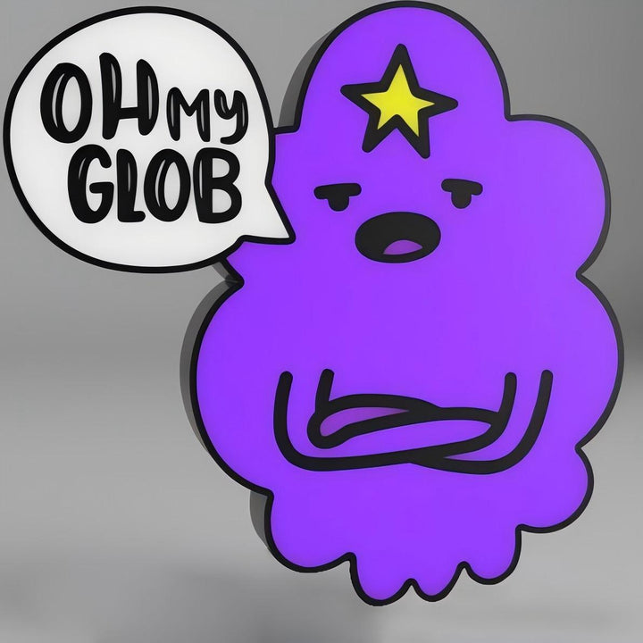 Lumpy Space PrincessAdventure Times Lumpy Space Princess LED Lightbox Lamp - Oh my Glob Design