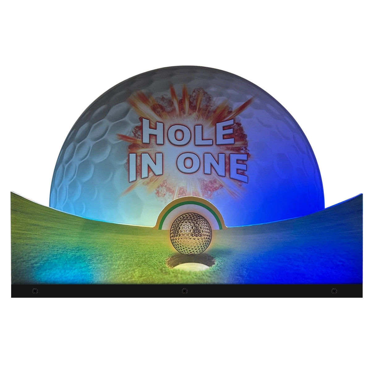 Arcade1up Golden Tee Arcade Topper 3D Acrylic LED RGB Topper, For Arcade Game Art Repro Game Machine, Arcade Topper