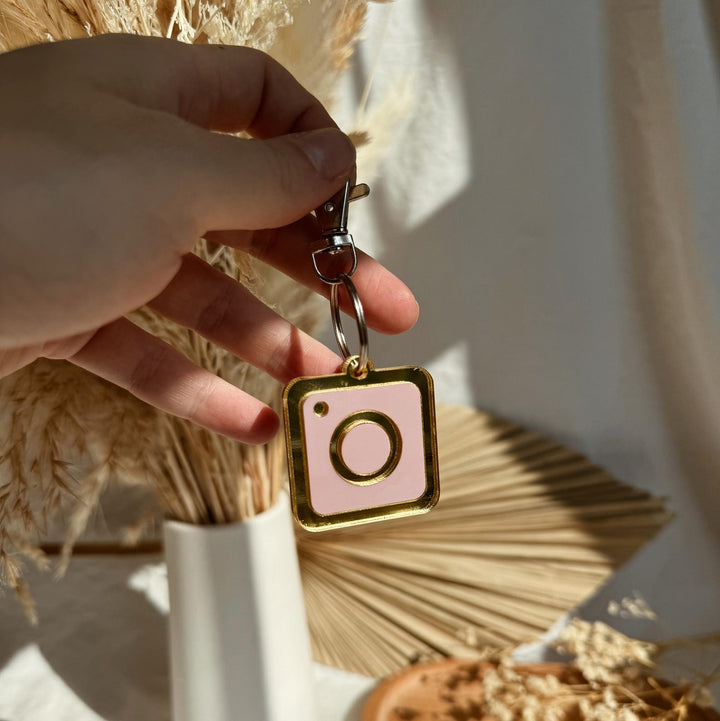 BUSINESS DECORacrylic signboardInstagram Smart NFC keychain for social media, NFC Small Business Keychain, Beauty NFC Keychain Gift, Cash App Instagram TikTok Tap Keychain