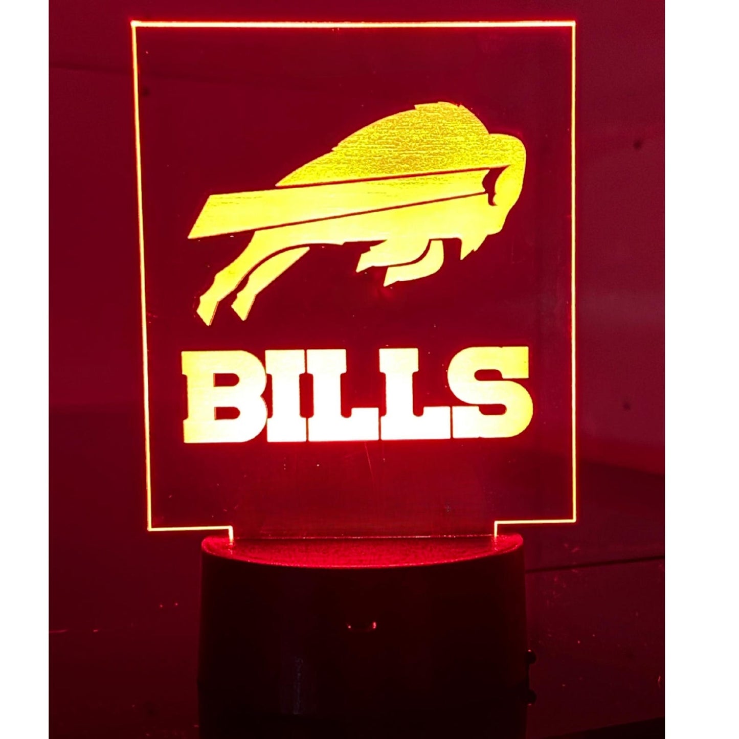 Custom Laser Engraved LED Gaming Light, Color Changing Desk Lamp, Personalized Logo Decor