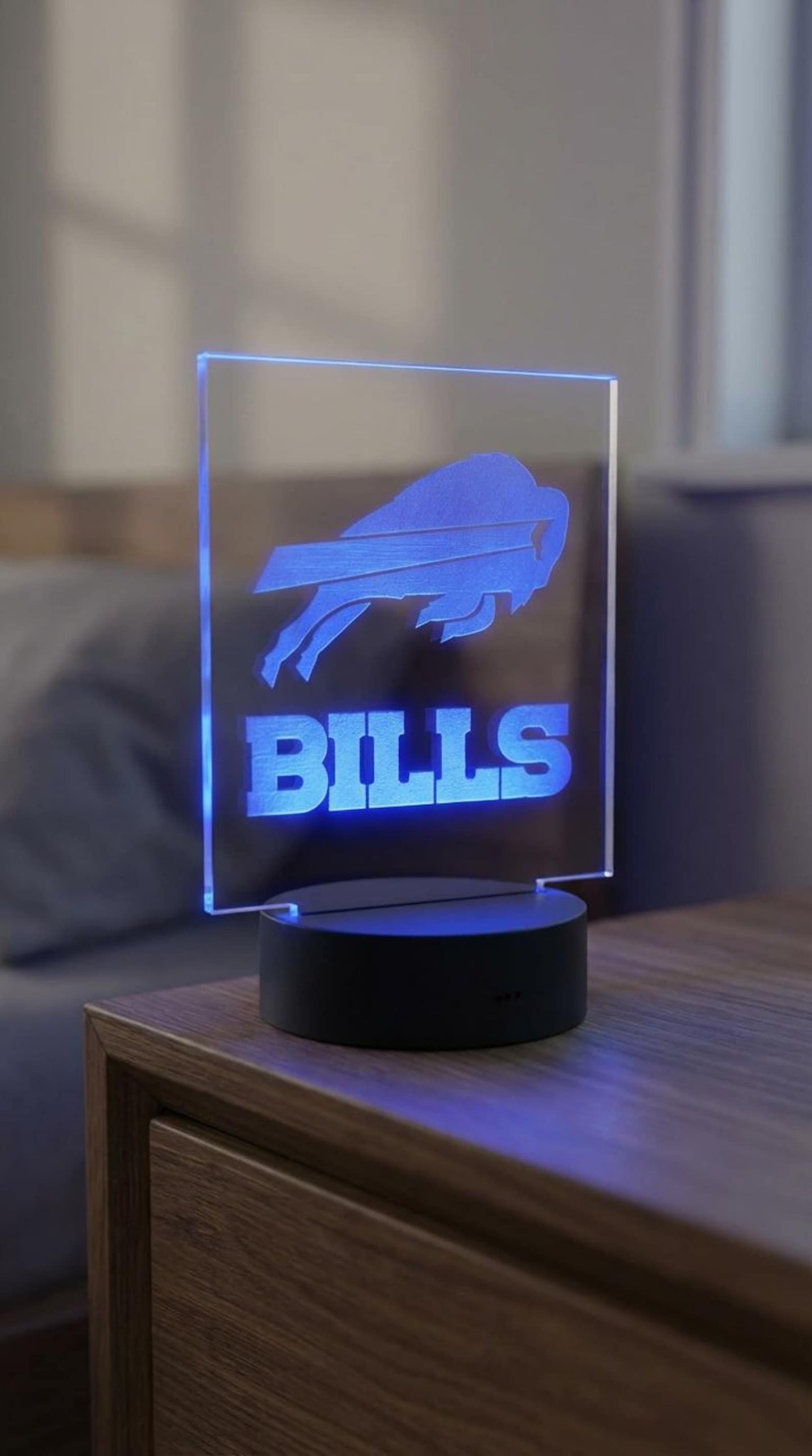 Custom Laser Engraved LED Gaming Light, Color Changing Desk Lamp, Personalized Logo Decor