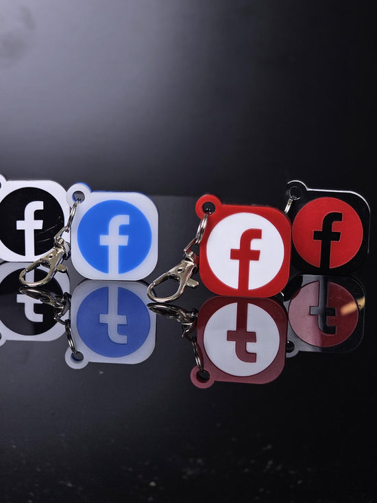 BUSINESS DECORacrylic signboardCustom NFC Social Media Keychain Acrylic • 42 Color Combos • Digital Business Card