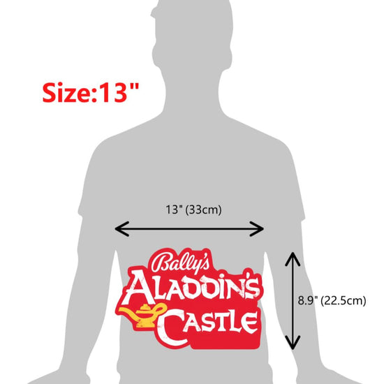 Bally's Aladdin's Castle LED Light Box Sign | Retro Arcade Game Room Decor | 3 Sizes