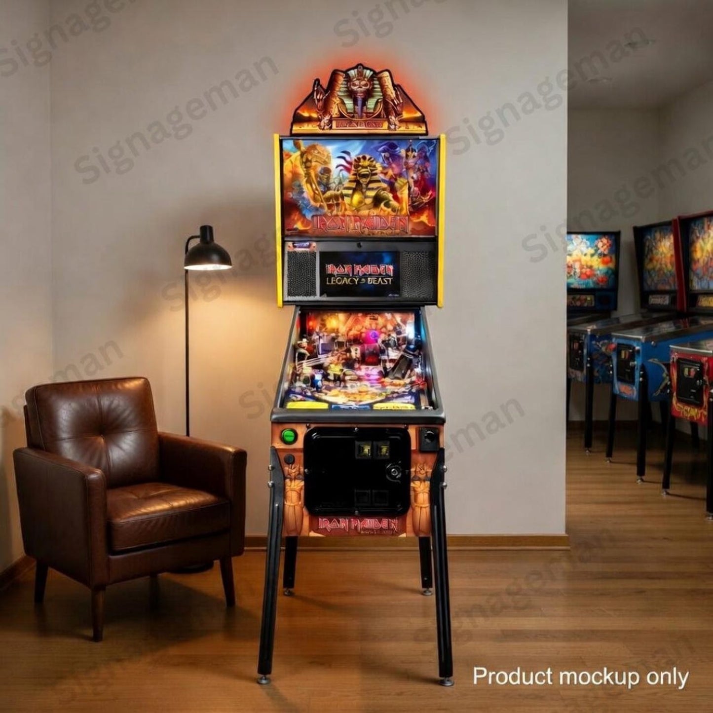 Iron Maiden Legacy of the Beast 24" LED Pinball Topper