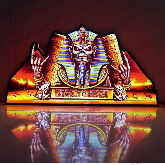Iron Maiden Legacy of the Beast 24" LED Pinball Topper
