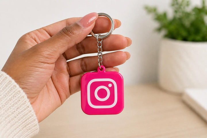 BUSINESS DECORacrylic signboardNFC Keychain | Social Media, Instagram, Facebook, TikTok, WhatsApp | PLA Material (Matte/Glossy)