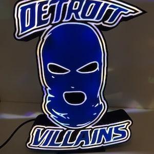 Detroit Lions LED Sign, Wall Decor, Football Sign, NFL, Gift for Him, Mancave Villains