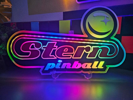 Pinball Logo Sign w/ Changeable Animation Light | Led - Neon Game Roo ...