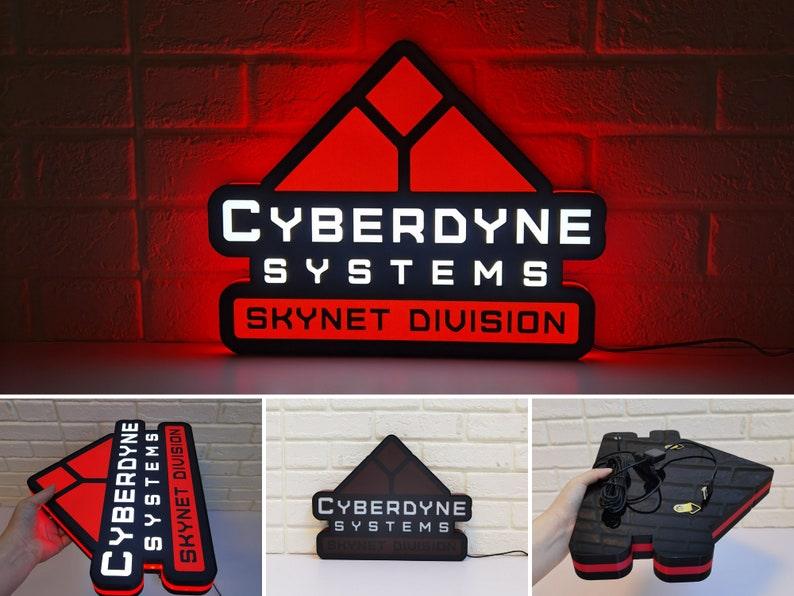 Computer Science Terminator Sign Cyberdyne Systems Terminator LED Sign, Great Nostalgic Decoration, Ful ...