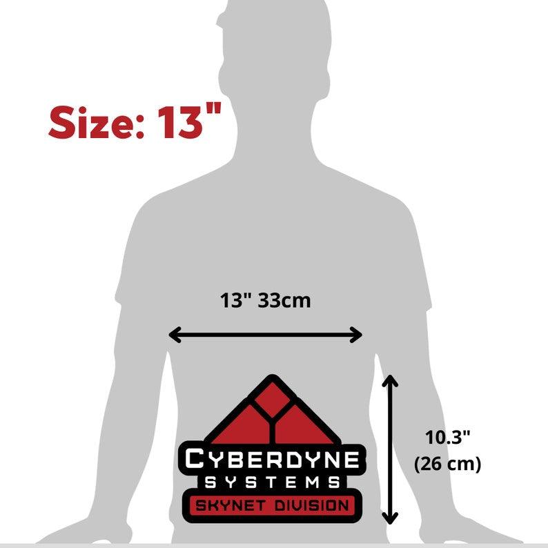 Cyberdyne Systems Terminator LED Sign, Great Nostalgic Decoration, Fully Dimmable & Powered by USB, Multiple Size Option Available