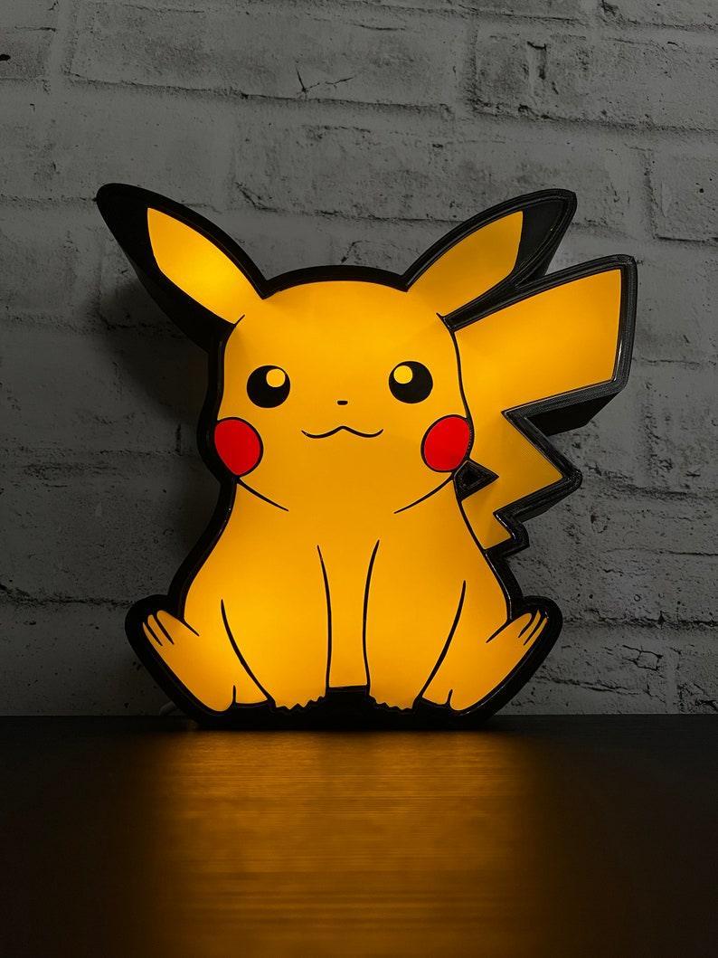 Led Rope Pikachu Pikachu Led LightBox Sign Lamp Pokémon Room Decoration – FYLZGO Signs
