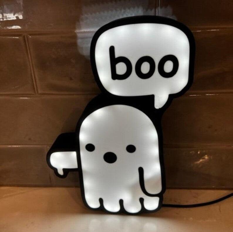 Boo Ghost Halloween Leuchtkasten 