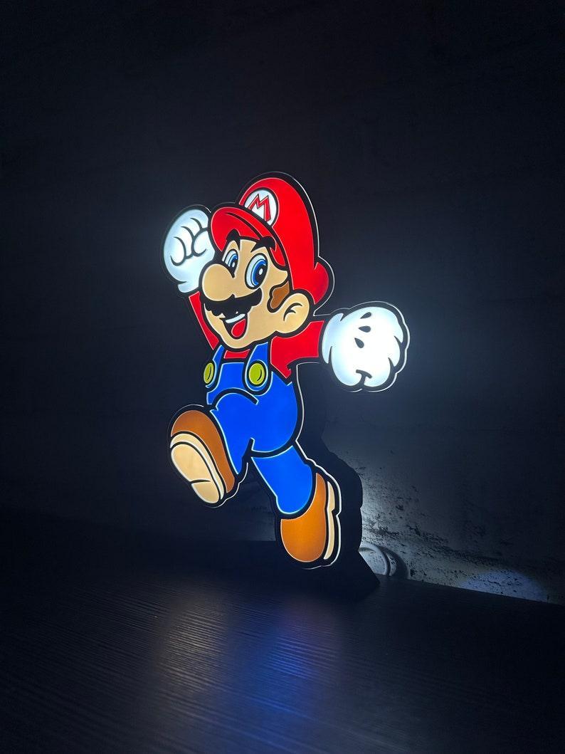 Mario Think Sign Mario Bros Led LightBox Sign Lamp Room Decoration – FYLZGO Signs