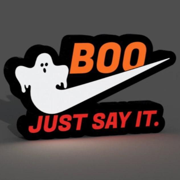 Halloween - Boo! Just Do it! LED Lightbox Lamp/Sign