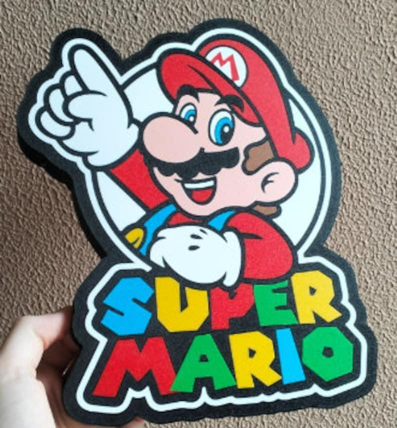 Mario from Super Mario Brothers inspired - LED Lightbox Sign/Lamp ...