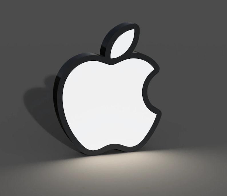 Apple Led Sign Apple Logo inspired LED LightBox Lamp / Sign – FYLZGO Signs
