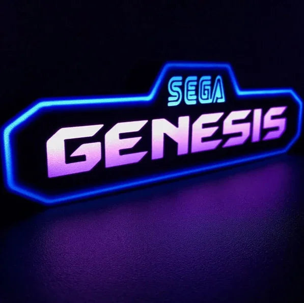 Sega Genesis 3d Printed Led Sign