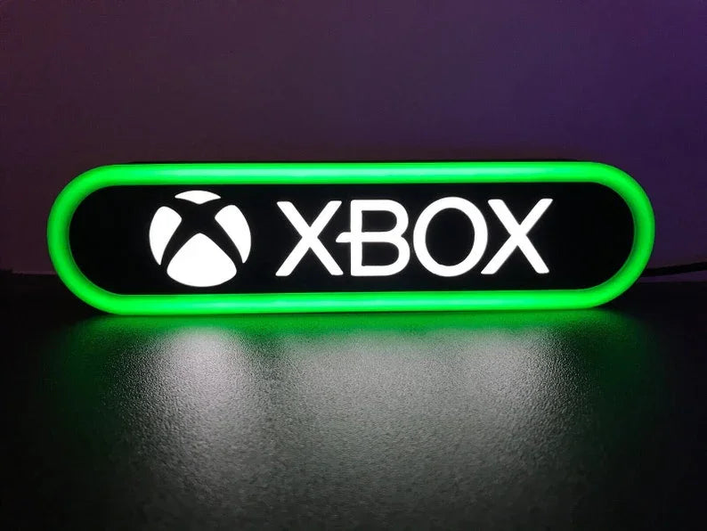 Xbox 3d Printed Led Sign