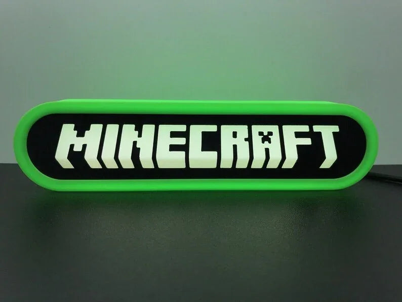 Minecraft 3d Printed Led Sign – FYLZGO Signs