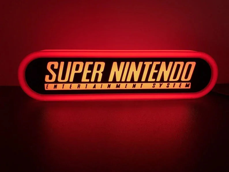 Panneau LED imprimé en 3D Super Nintendo 