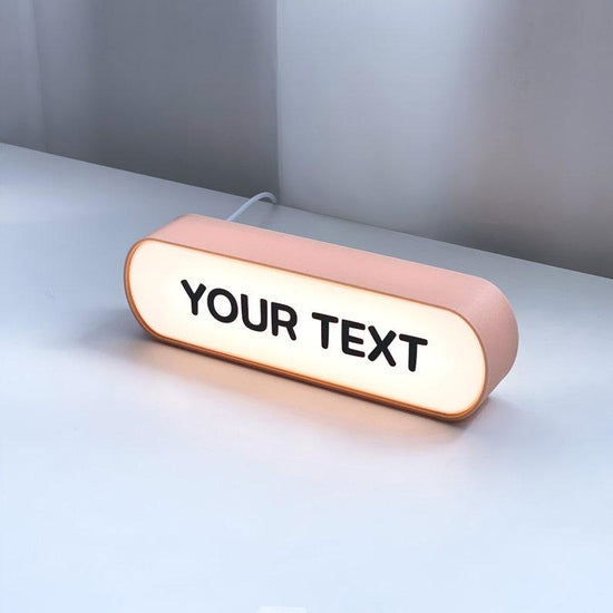 Personalized light box, custom light box, Custom text led sign, Person ...