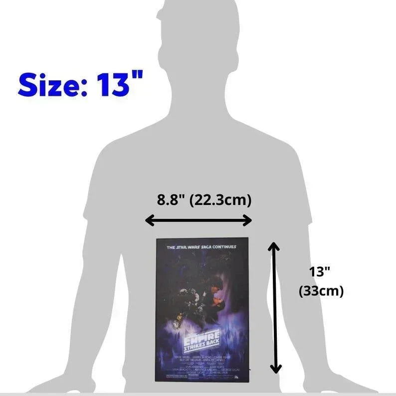Star Wars The Empire Strikes Back Movie Poster LED Lightbox, Fully Dimmable & Powered by USB