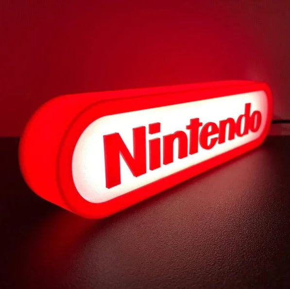 Nintendo 3d Printed Led Sign