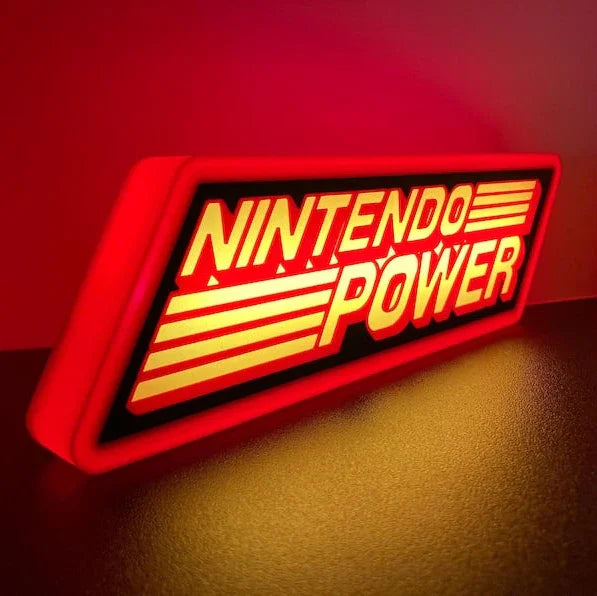 Nintendo Power 3d Printed Led Sign