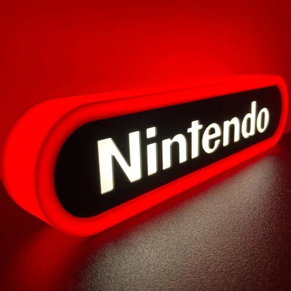 Nintendo v2 3d Printed Led Sign