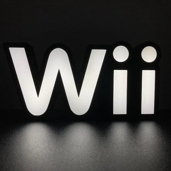 Nintendo Wii 3d Printed Led Sign