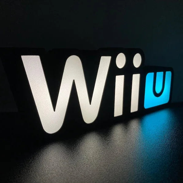 Nintendo Wii U 3d Printed Led Sign