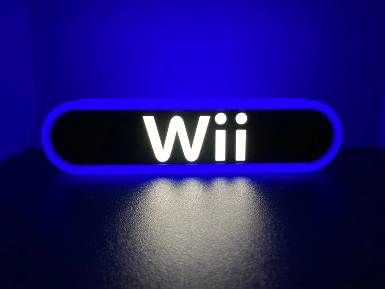 Nintendo Wii V2 3d Printed Led Sign – FYLZGO Signs