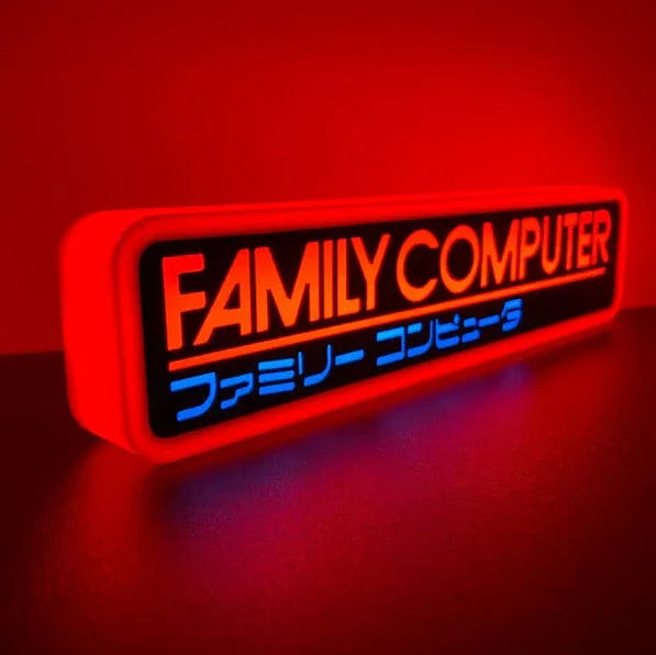 Family Computer 3d Printed Led Sign