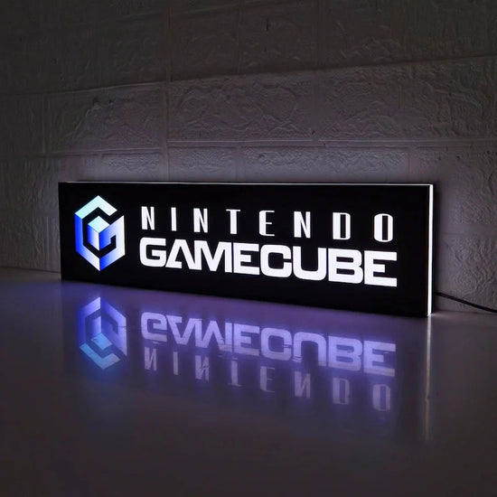 Gamecube Sign Nintendo Gamecube Classic Logo man cave lights, Perfect for gaming roo ...