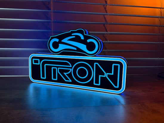 TRON inspired Pinball Topper- lit LED Sign | Wall Decor | pinball | Gift for Him | Mancave | Stern | Mod