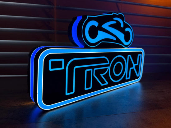 TRON inspired Pinball Topper- lit LED Sign | Wall Decor | pinball | Gift for Him | Mancave | Stern | Mod