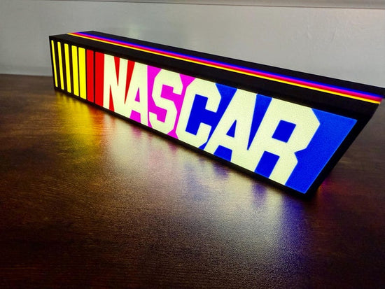NASCAR lit LED Sign | Wall Decor | video game | F1 | Gift for Him | Mancave | computer | race car fan