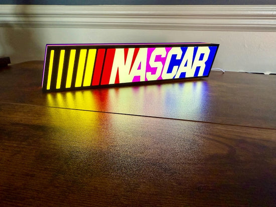 NASCAR lit LED Sign | Wall Decor | video game | F1 | Gift for Him | Mancave | computer | race car fan