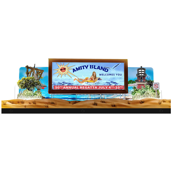 Jaws Topper 3D Acrylic LED Topper, For  Pinball Mahine, Pinball Topper