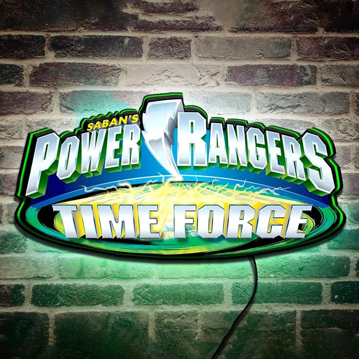 Power Ranger Word Light Mighty Morphin Power Rangers 3D Printed LED Lightbox Sign Wall Art ...