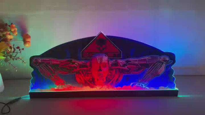 Terminator 2 Judgment Day Pinball Acrylic LED Topper, for William Pinball Machine, Pinball Topper