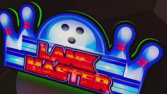 Lane Master Topper 3D Pinted Lightbox for Bowling Arcade Game Machine, Bowling Arcade Game machine Topper