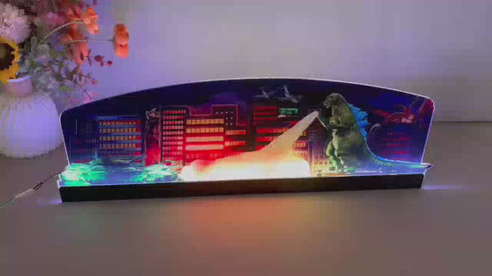 Godzilla Topper Pinball Acrylic LED Topper, for Stern Pinball Machine, Pinball Topper