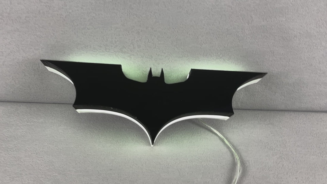 Batman Logo LED Lightbox Fully Dimmable & USB Powered – FYLZGO